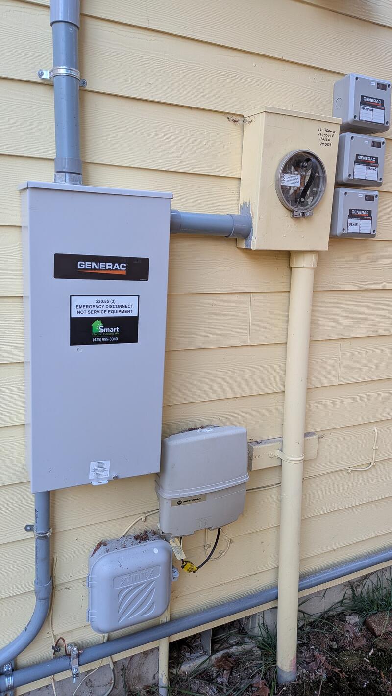 Propane fuel supply for backup generator