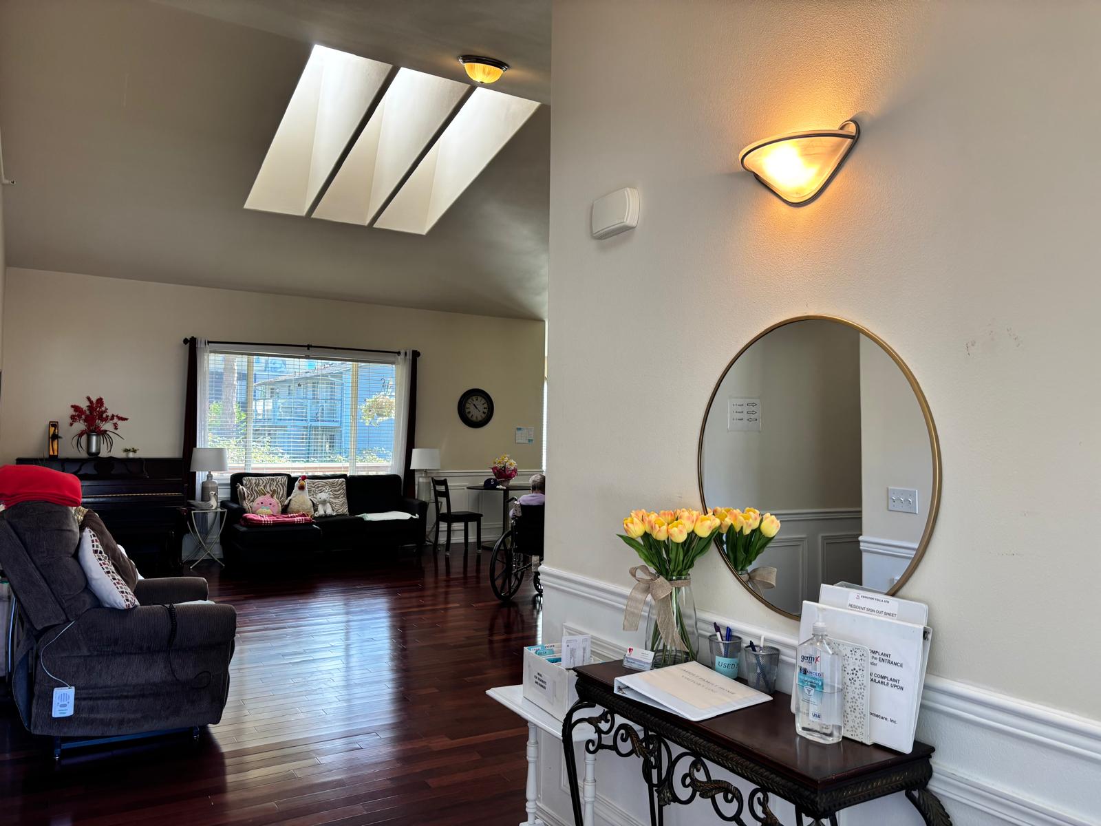 Edmonds Villa common room view